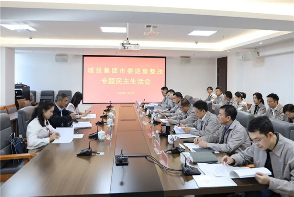 市城投集团召开巡察整改专题民主生活会